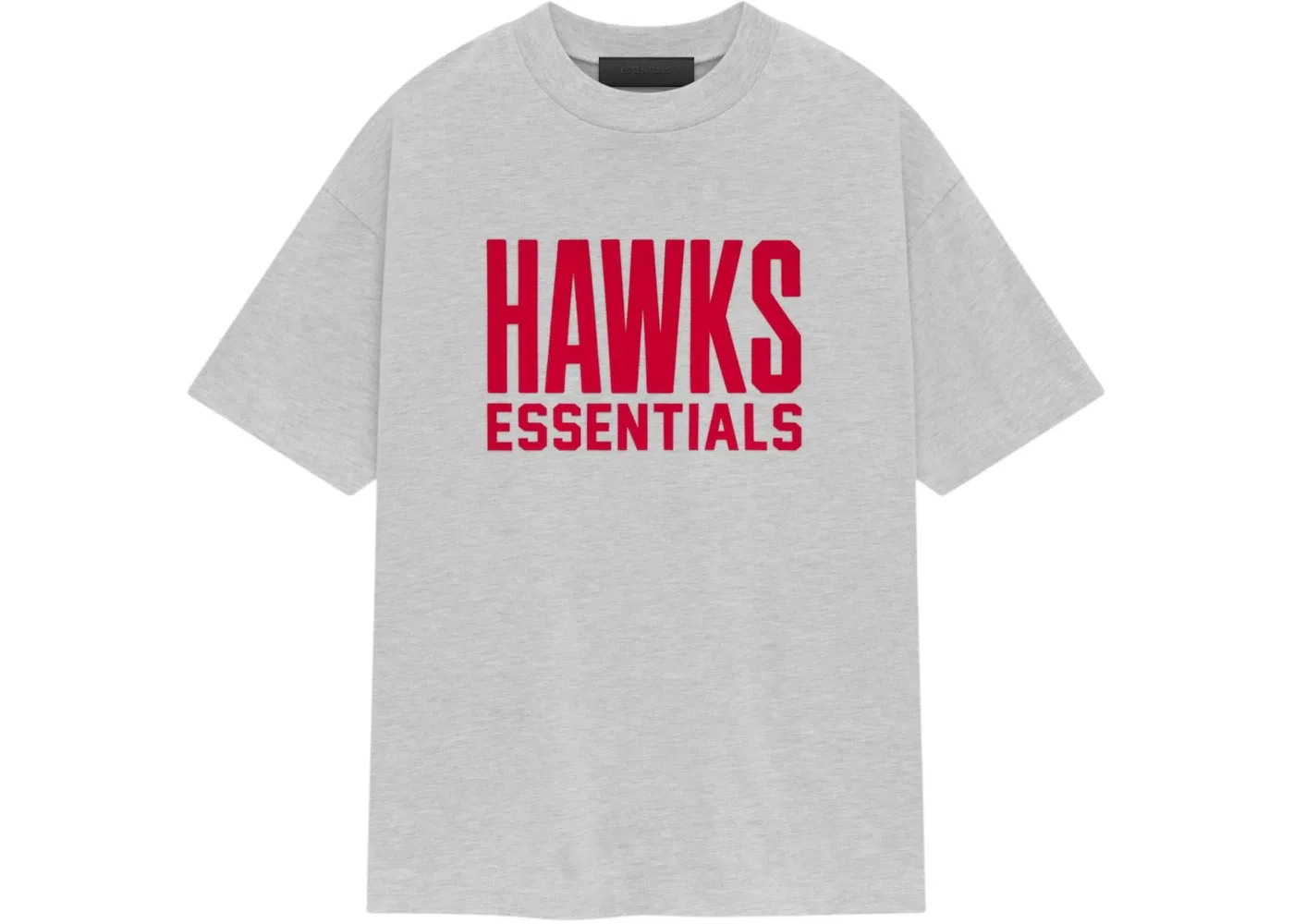 Мужская футболка с принтом Fear of God Essentials Tee, Light Heather Grey