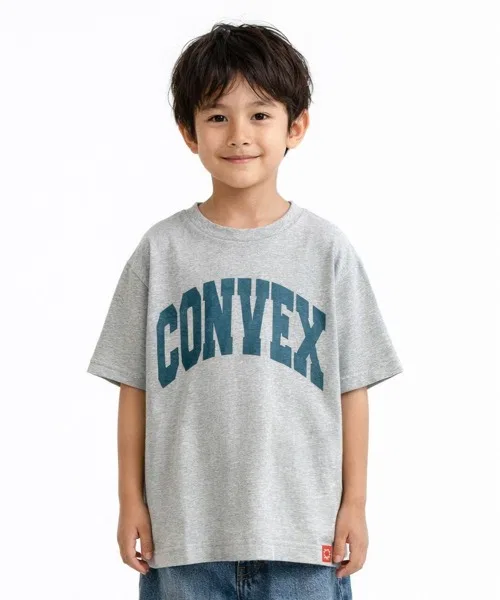 Детская футболка с принтом Arch Logo CONVEX, Heather Gray