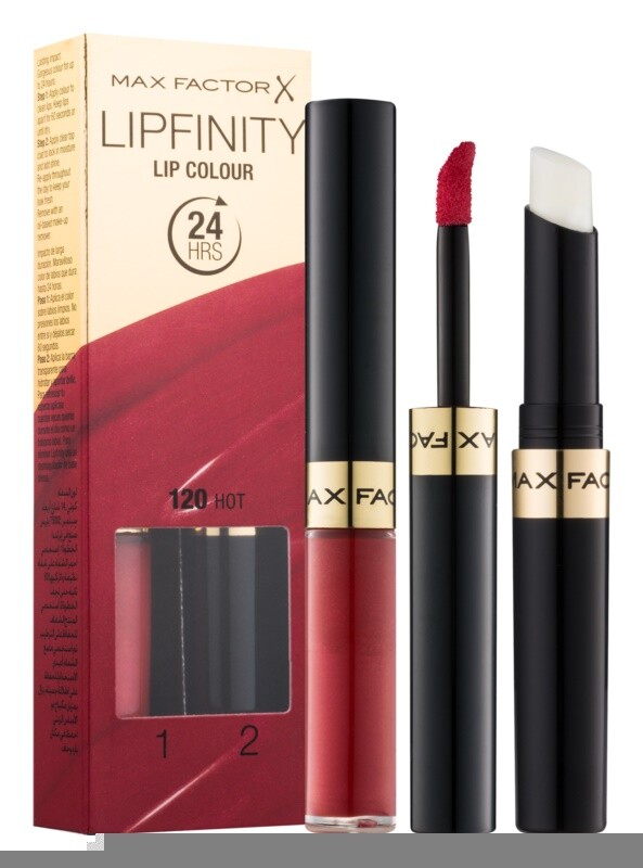 

Стойкая помада с бальзамом Max Factor Lipfinity Lip Colour, оттенок 120 Hot