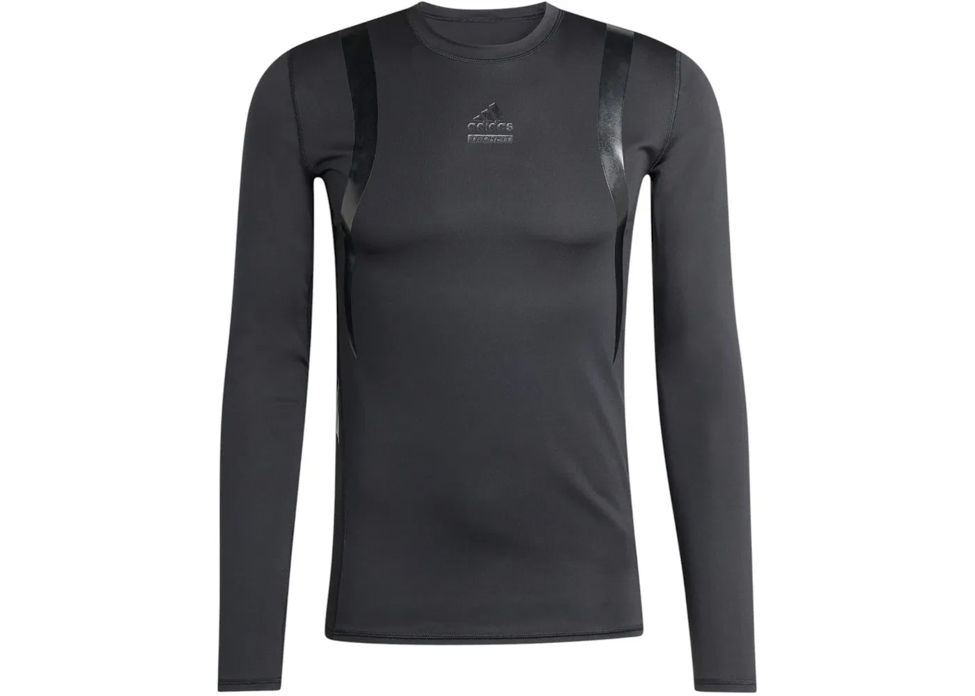 Мужская футболка с длинным рукавом Techfit Tight Long Sleeve T-Shirt Adidas, черный