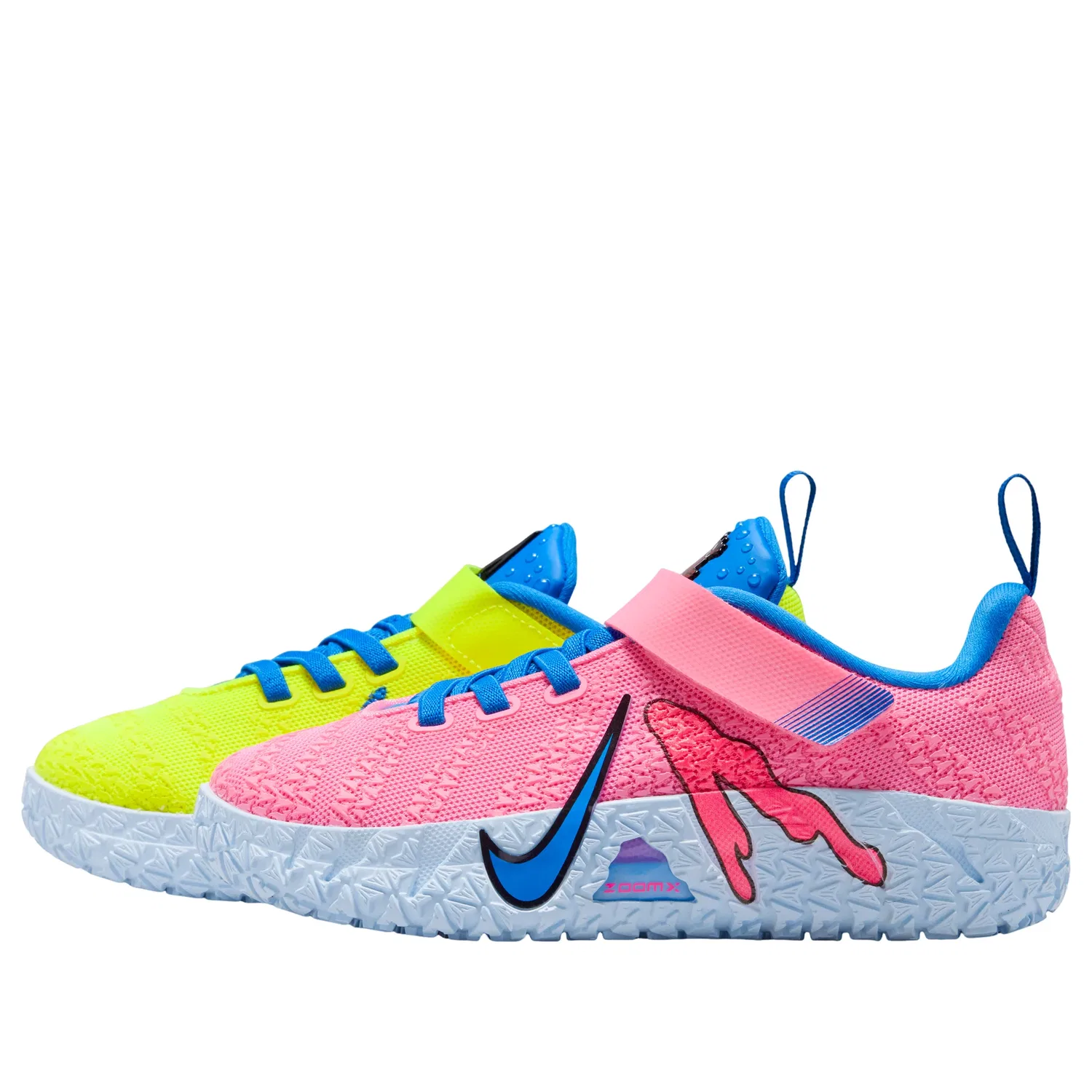 Детские кроссовки для мальчиков с шнуровкой и липучкой Nike Ja 3 Kool Aid, мультиколор
