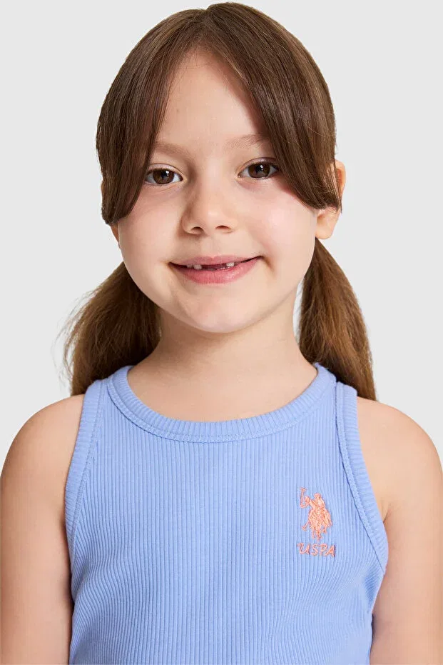 Детская футболка для девочек без рукавов U.S. Polo Assn., Lavender — фото 2
