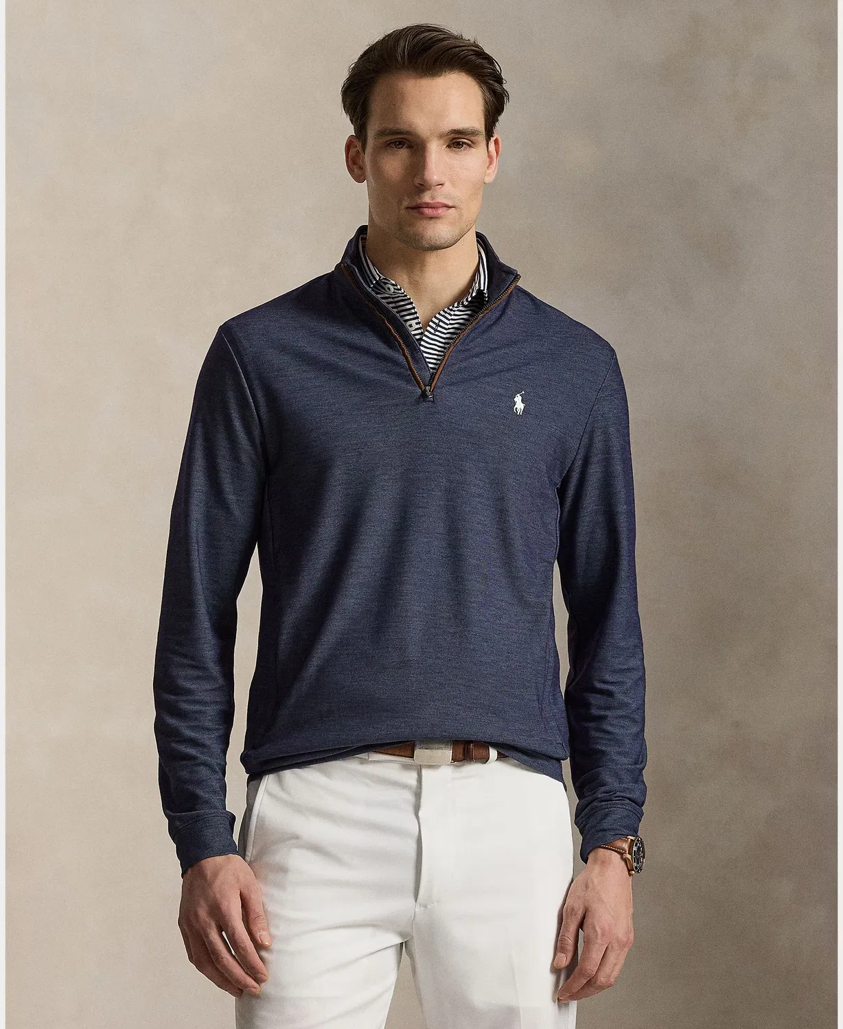 Мужский джемпер трикотажный, Elástico, Ralph Lauren, темно-синий