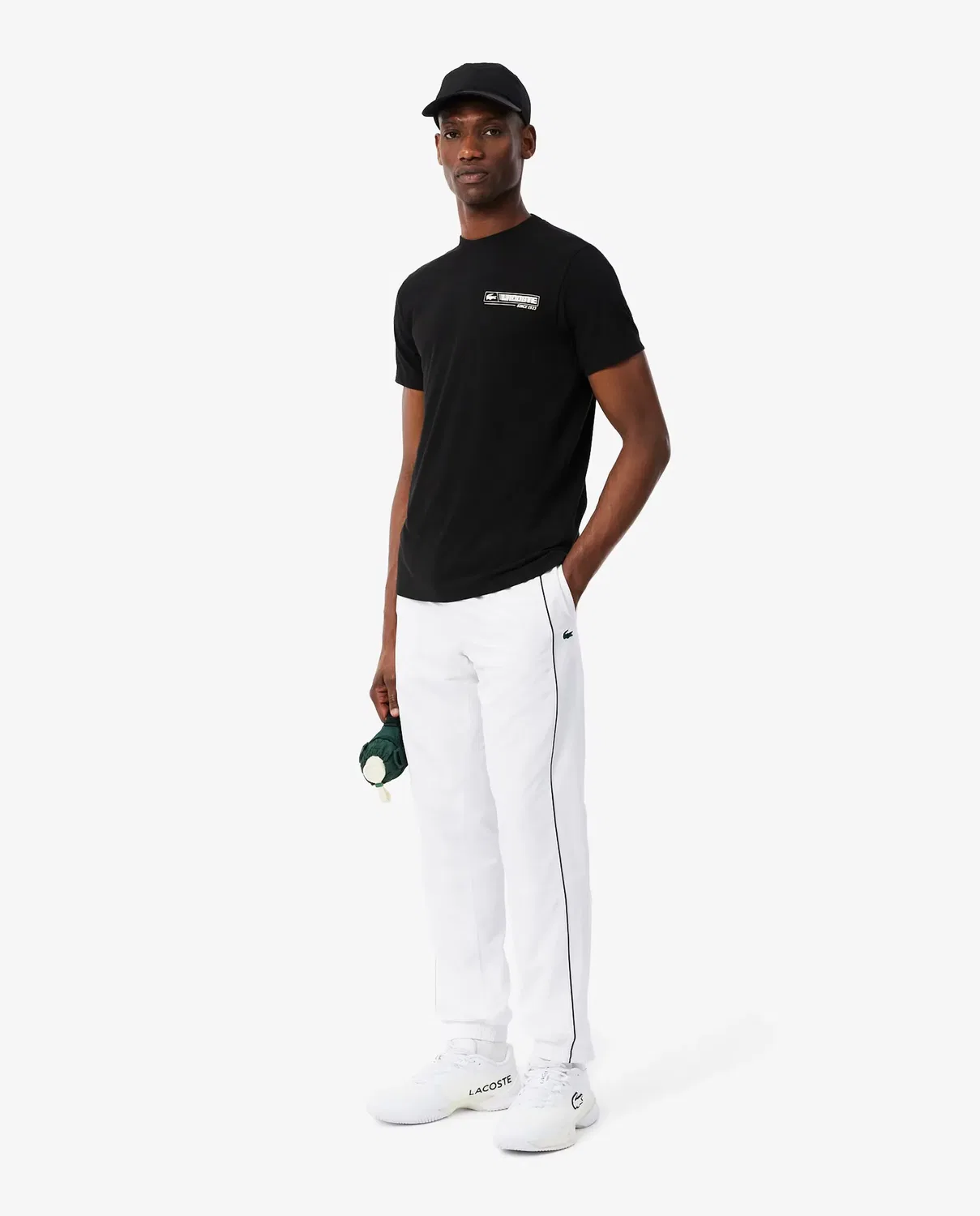 Брюки-джоггеры Lacoste водоотталкивающие, мужские, Negro