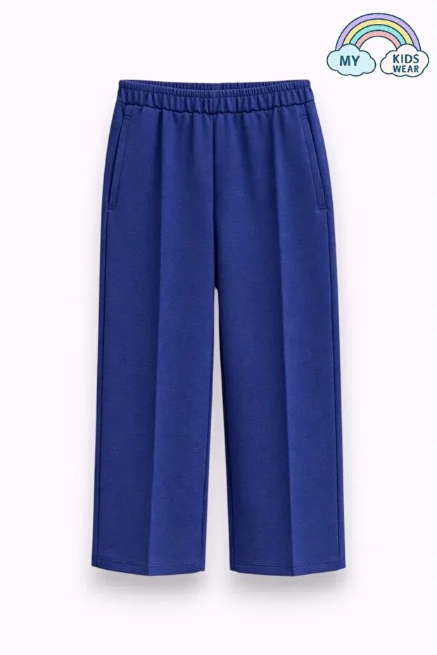 Детские спортивные штаны для девочек хлопковые My Kids Wear, Navy Blue