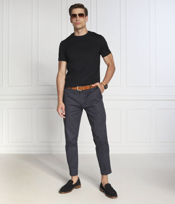 Футболка мужская Emporio Armani с узором, черный — фото 2