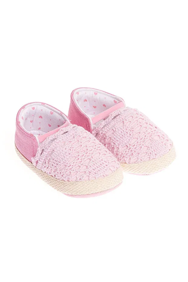 Детские пинетки для девочек с липучкой Ebebek Hello Baby, Pink