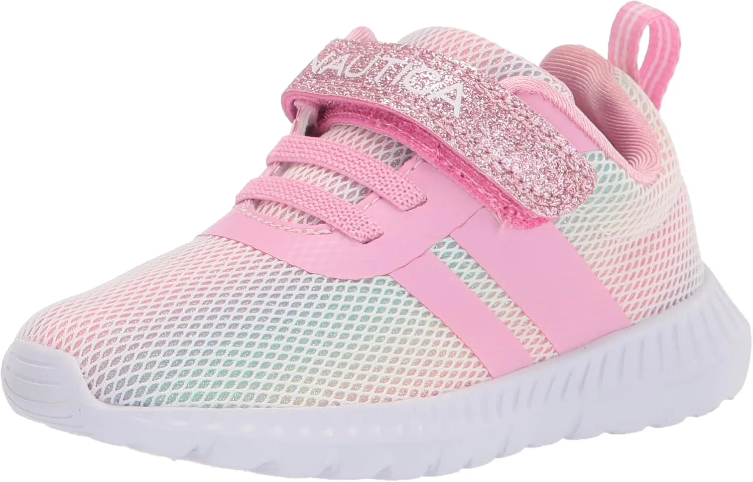 Детские кроссовки с одной липучкой Nautica, Rainbow Sparkle