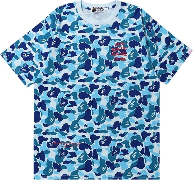 

Футболка BAPE x Anti Social Social Club ABC Camo Tee 'Blue', синий