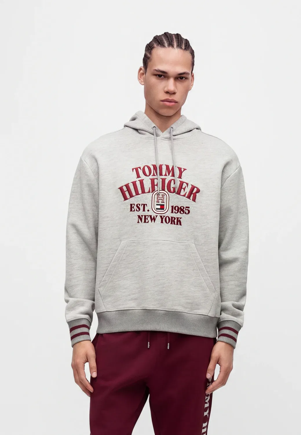 Худи Varsity Embro RLX - худи Tommy Hilfiger, Light Grey Heather
