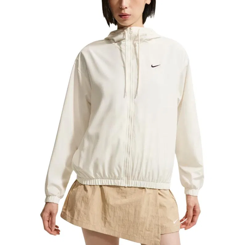 Женская куртка с капюшоном Nike Swoosh Jackets, Sail White