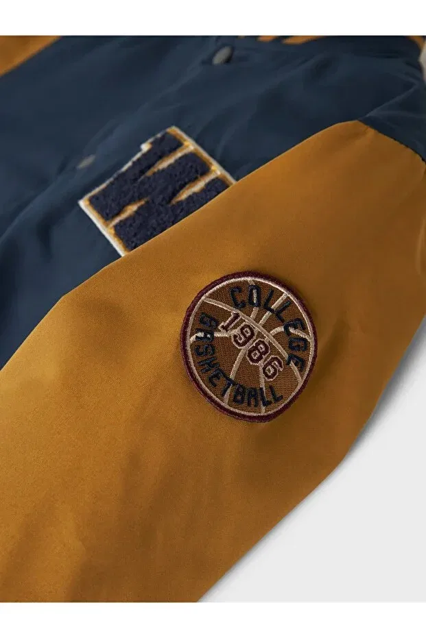Детское пальто для девочек с длинным рукавом Name It, Navy Blue — фото 3