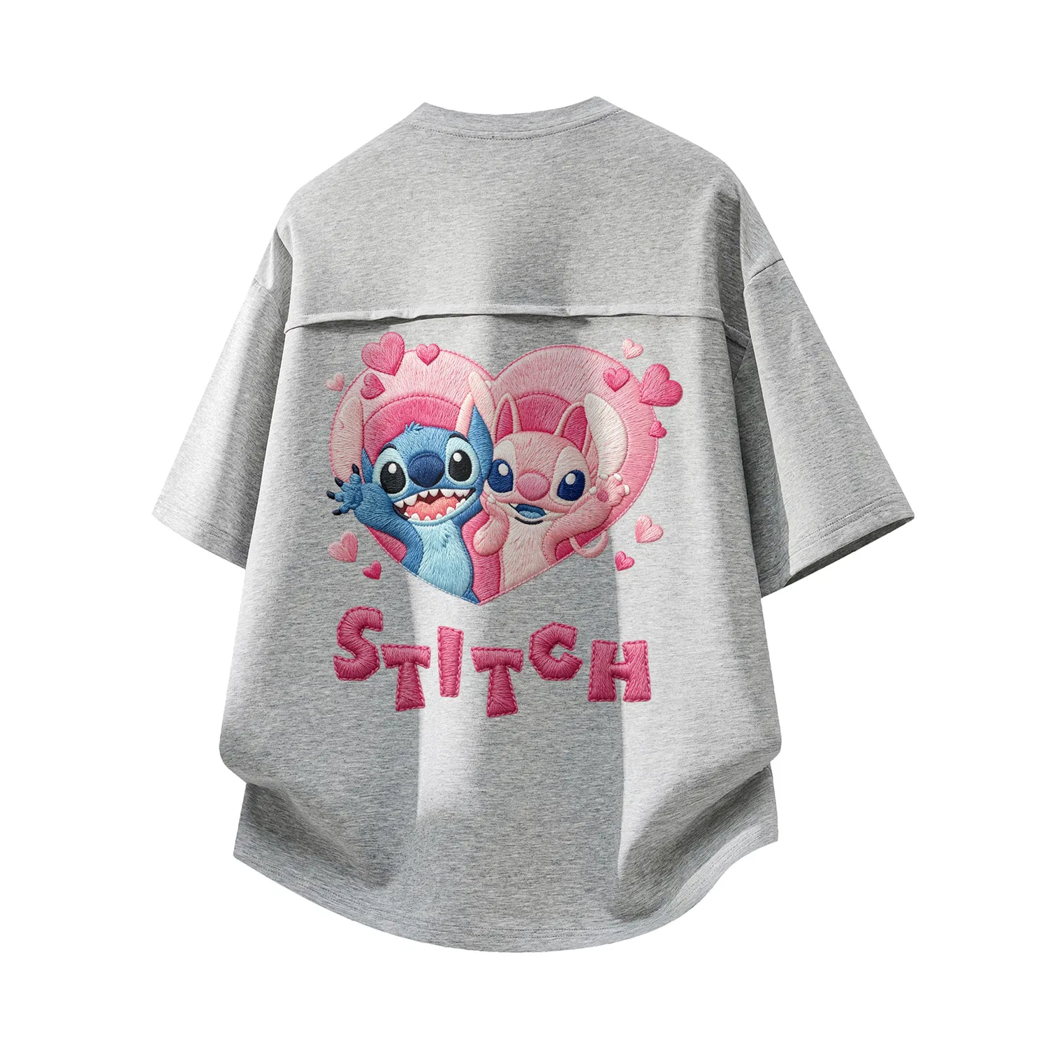 Детская футболка с принтом Disney, Unisex Crew Neck Moderate Other, Disney, Gray