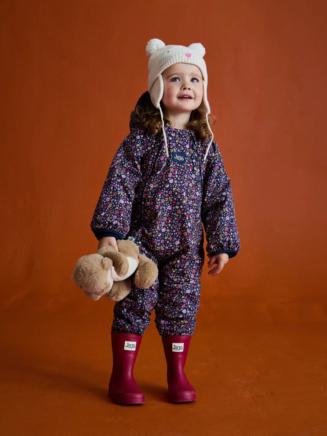 Резиновые сапоги JoJo Maman Bébе Raspberry Plain Wellies, малиновый — фото 3
