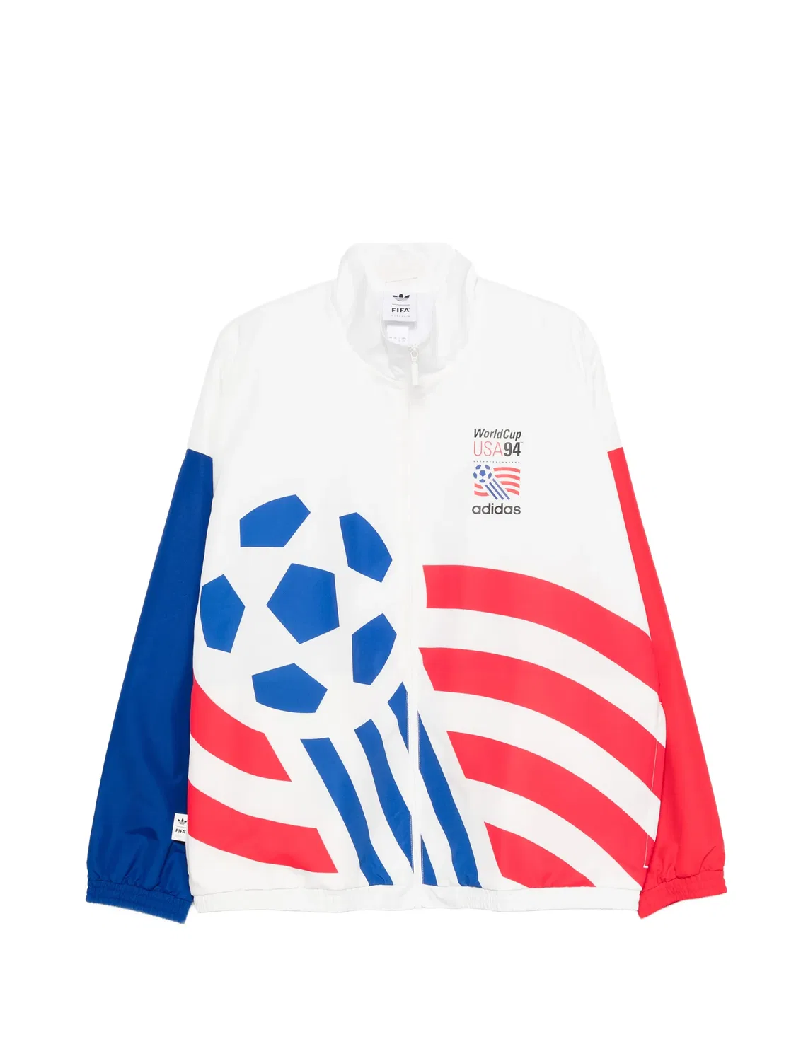 Трек-куртка белая Adidas, белый