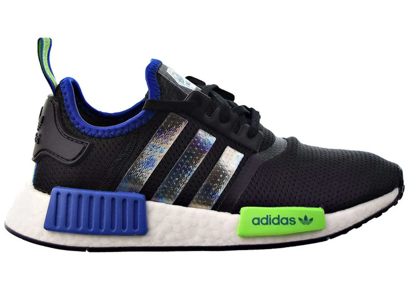 Детские кроссовки Lifestyle с принтом Adidas NMD R1, Core Black/Supplier Colour/Solar Green