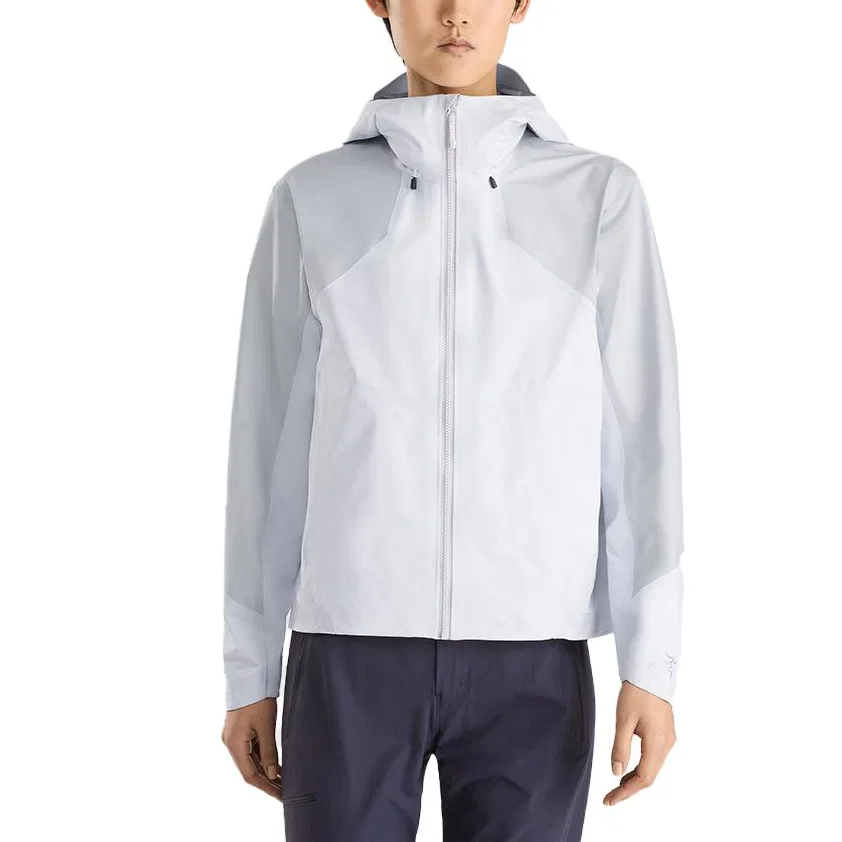 Женская ветровка с капюшоном, модель Beach Rafting, Arcteryx, Wicker Brown/Sprint Green — фото 4