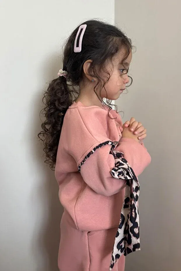Детский комплект спортивного костюма для девочек с принтом Donino Baby, Rose Dry — фото 4