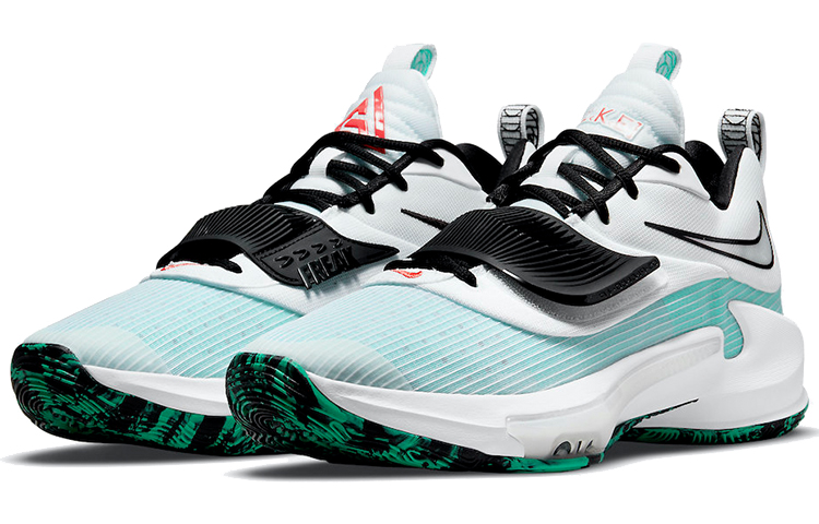 Кроссовки Nike Zoom Freak 3, белый/бирюзовый — фото 3