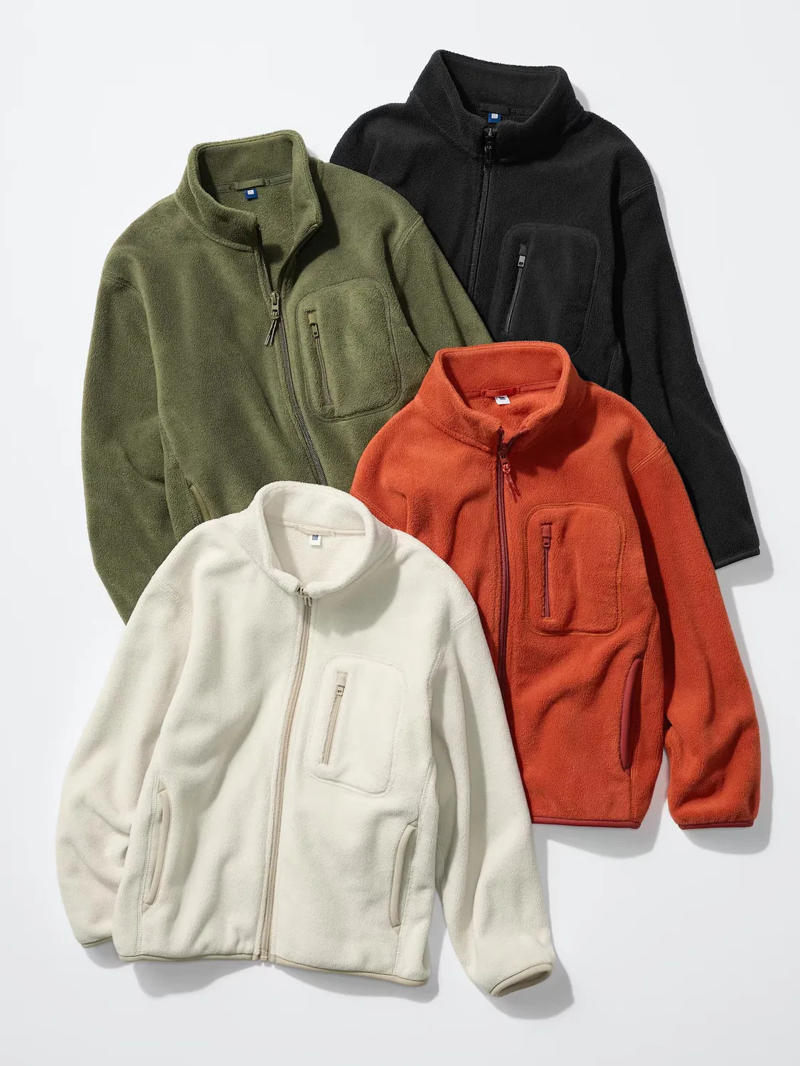 Куртка Uniqlo, детская, флисовая, оливковый — фото 4