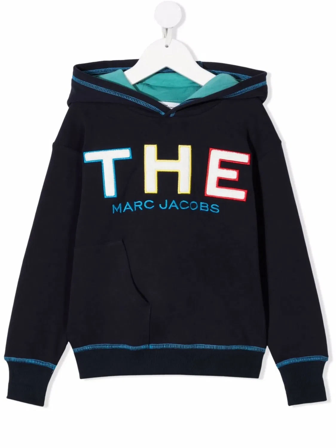Худи с вышитым логотипом Marc Jacobs, темно-синий