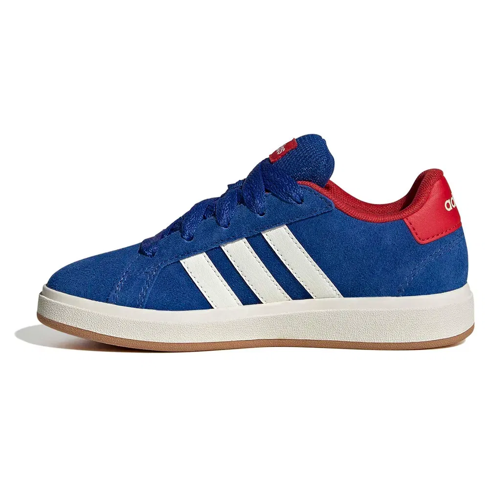 Детские кроссовки для девочек с замшевым верхом Grand Court 00S Adidas, Blue — фото 4