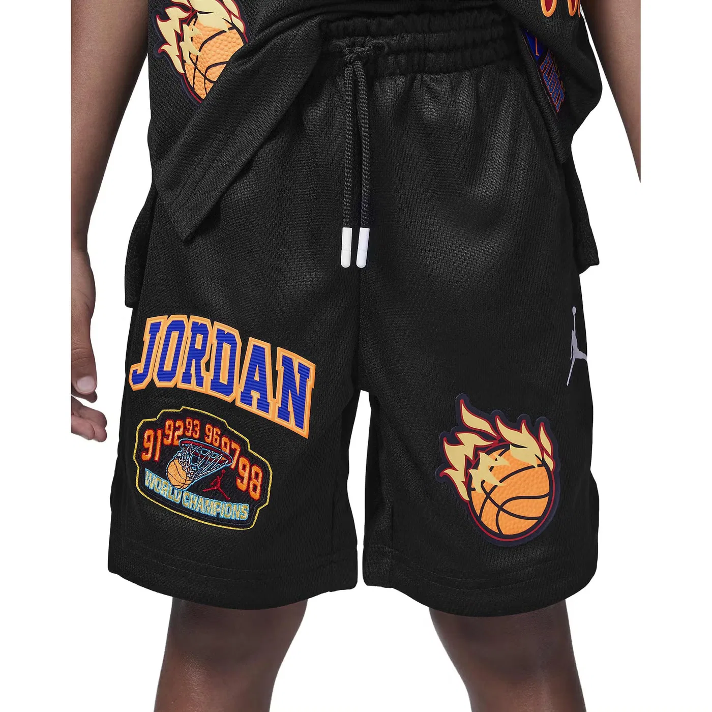 Шорты с патчами Air Jordan Patch Pack, черный — фото 4