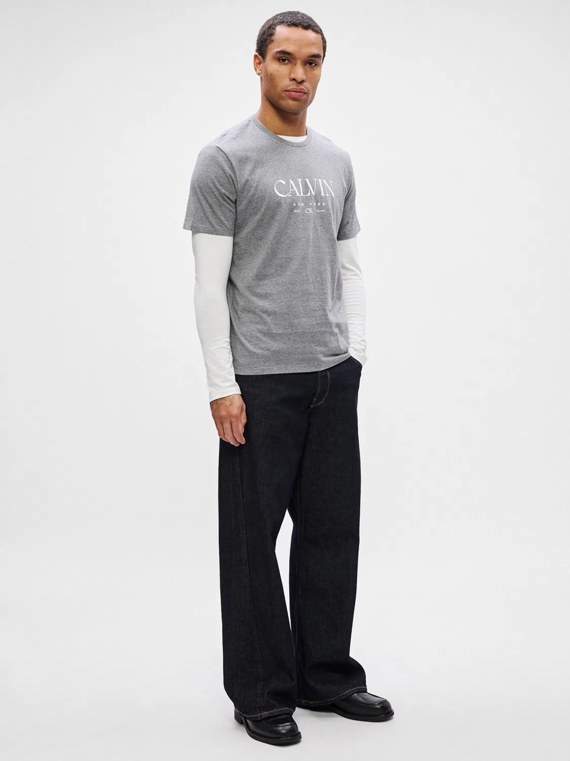 Рубашка Calvin Klein 20S, серый — фото 4
