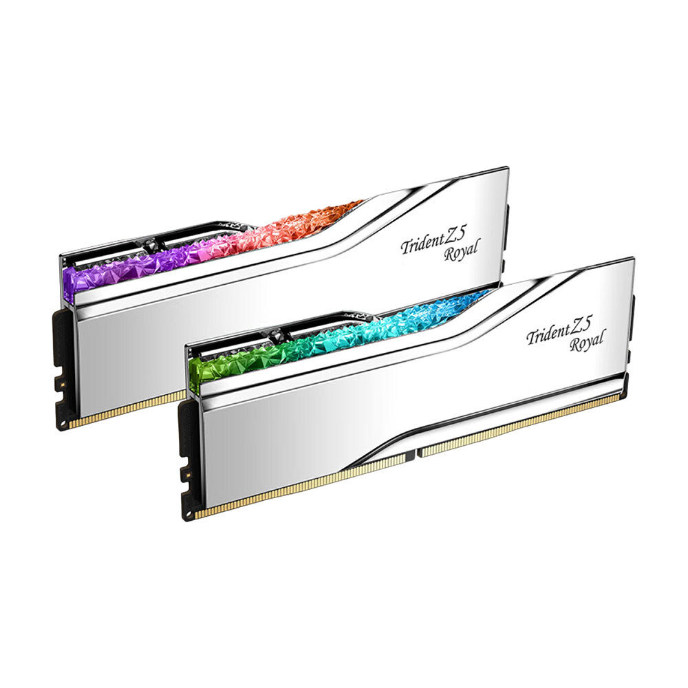Оперативная память G.Skill Trident Z5 Royal, 64 Гб (2х32), DDR5, 6400 МГц, CL32, F5-6400J3239G32GX2-TR5S, серебристый — фото 3