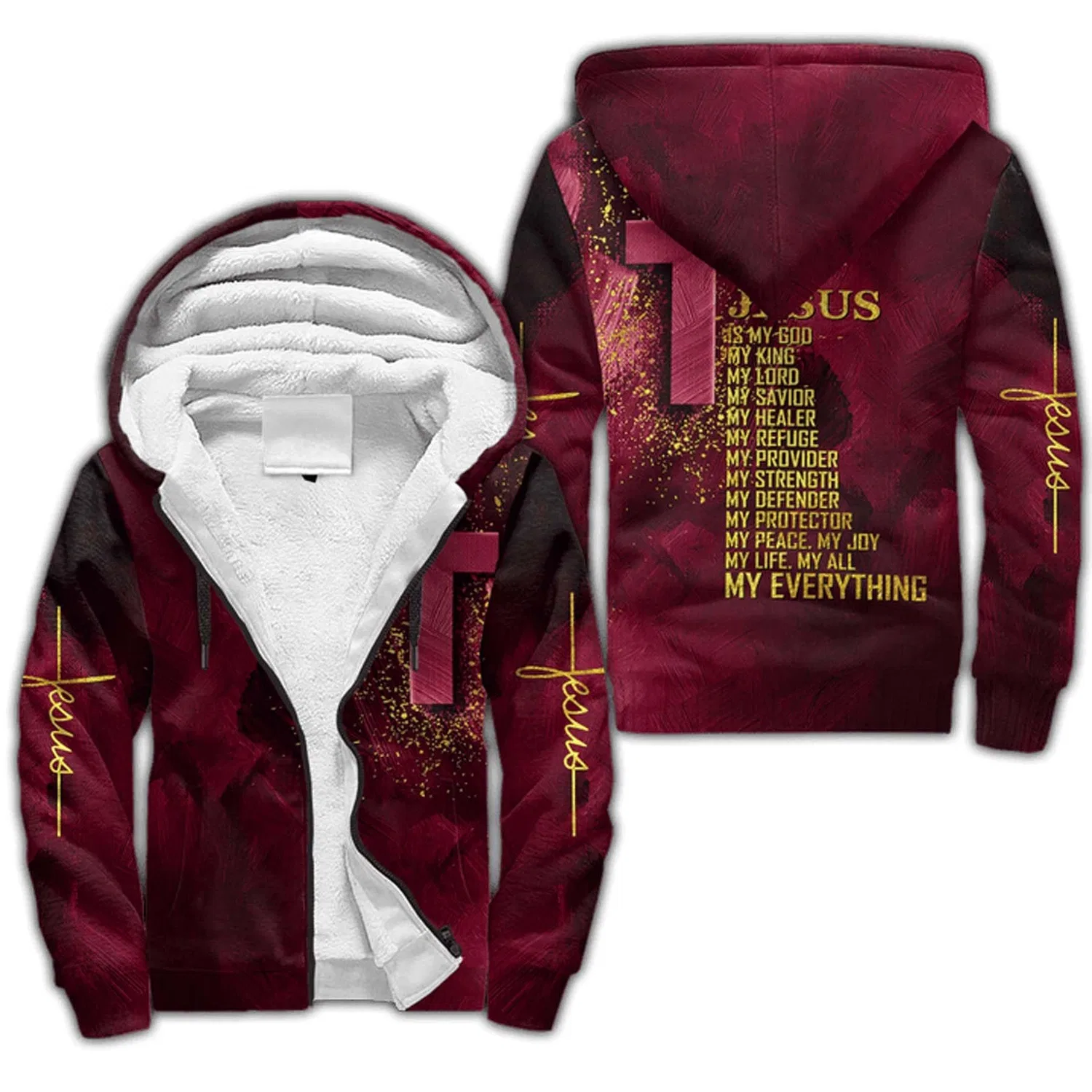 Мужская куртка с принтом Christian Bible Tattoo, Jesus Jacket-17