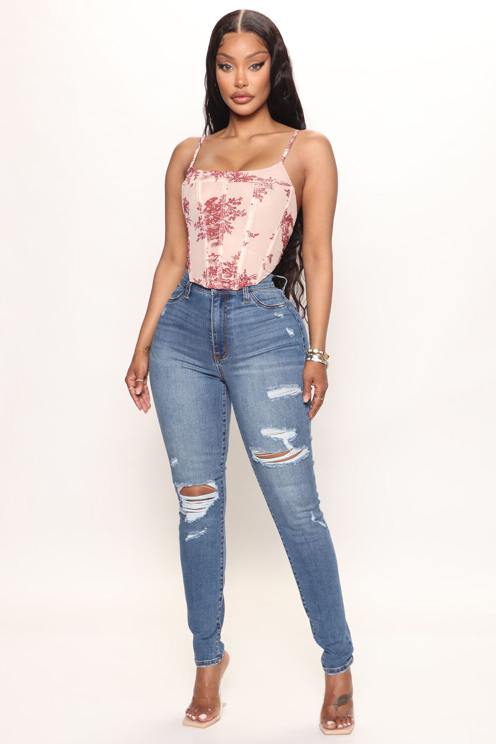 

Джинсы скинни Fashion Nova FN22804WB11D, синий