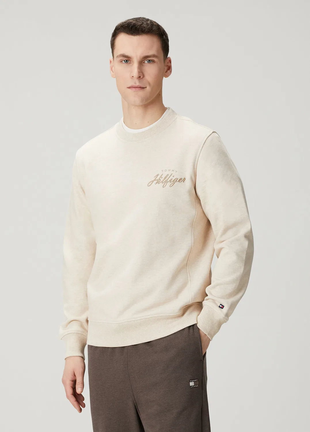 Свитшот Regular Fit Tommy Hilfiger, bej