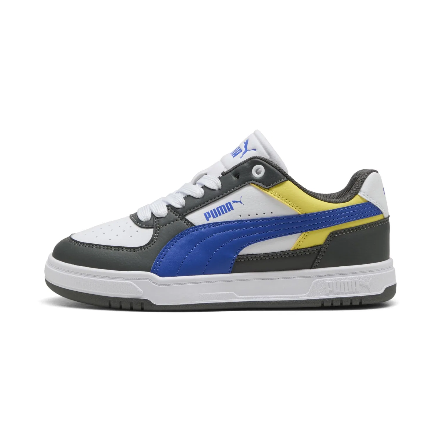 Детские кроссовки для мальчиков с низким верхом Caven Junior PUMA, Shadow Gray Royal Sapphire White — фото 4
