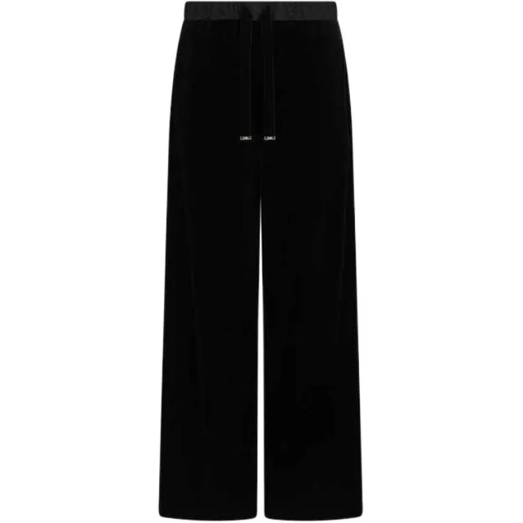 Брюки повседневные Chenille на резинке, Black