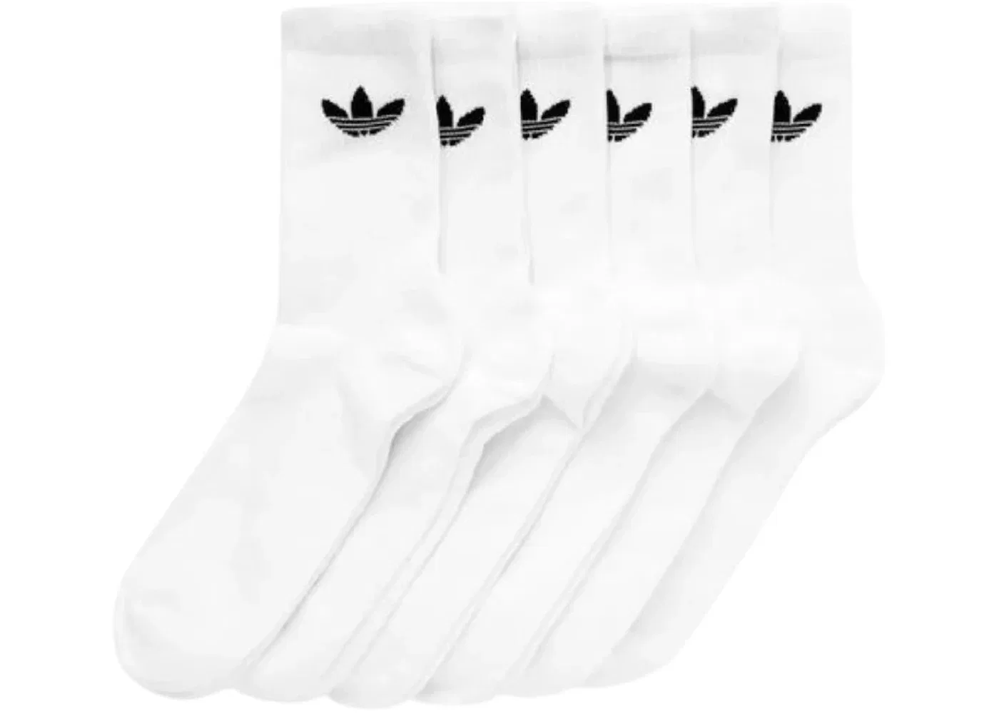 Детские носки с логотипом 6 пар Adidas, White