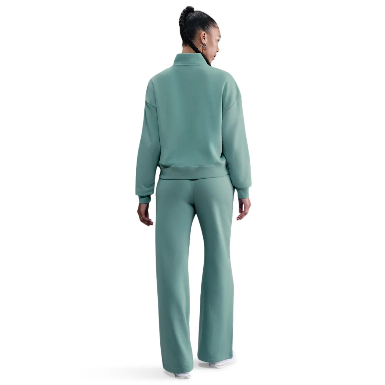 Женские брюки Club Fleece Mid Rise Nike, цвет Cannon/White — фото 4