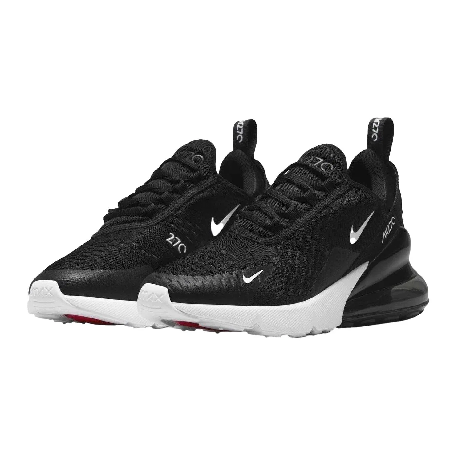 Детские кроссовки с контрастным дизайном Air Max 270 React Nike, Schwarz — фото 4