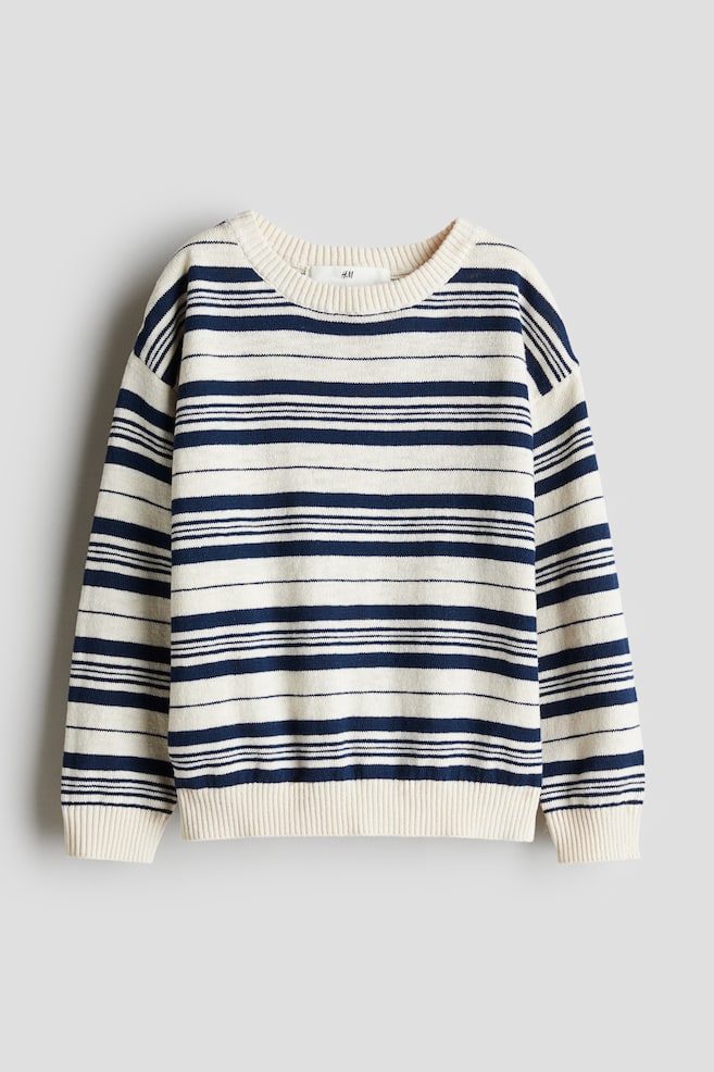 

Хлопковый свитер свободного покроя H&M, мультиколор