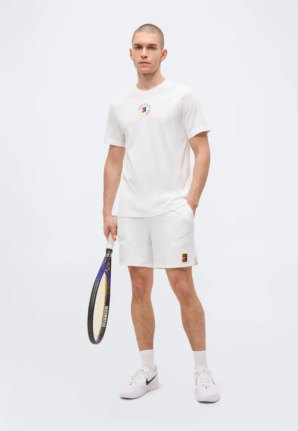 Футболка Tee Heritage - спортивная футболка Nike Performance, White — фото 2