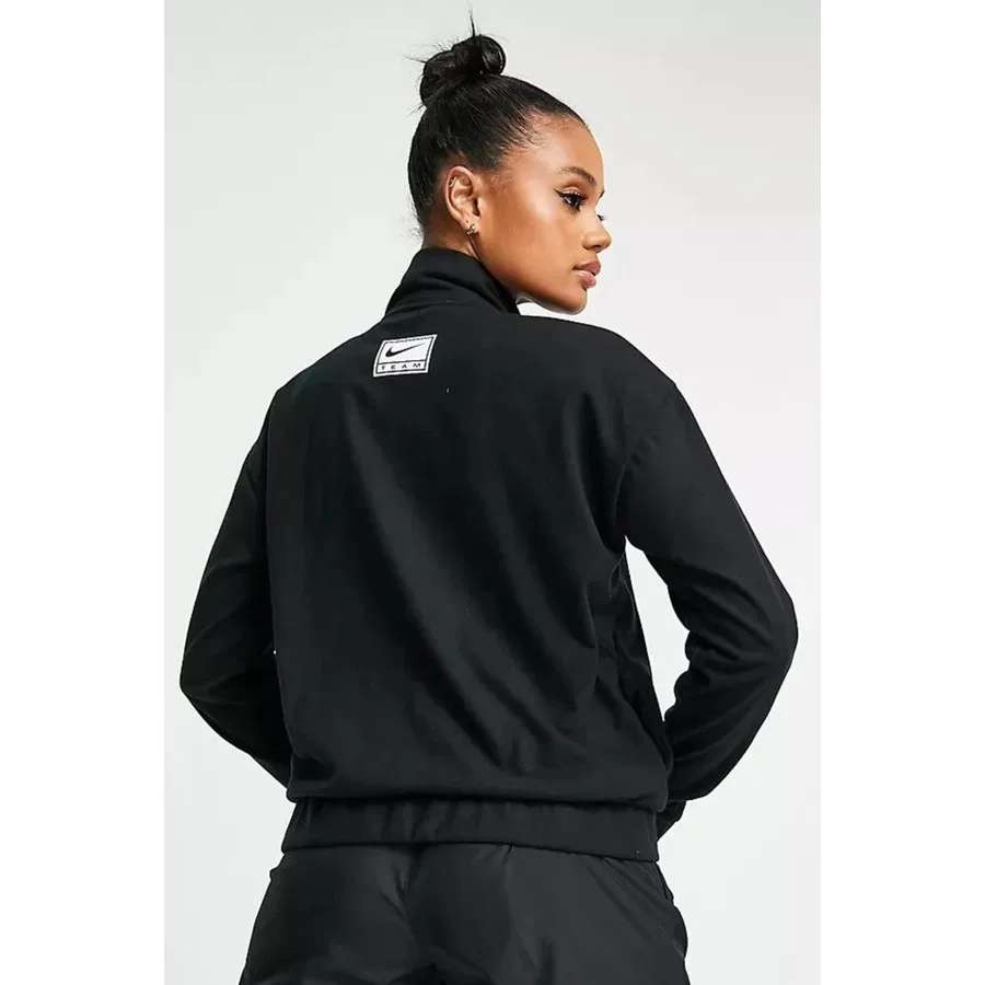Женская куртка Nike Dri-Fit Swoosh Graphic Running Full-Zip, Черный — фото 2
