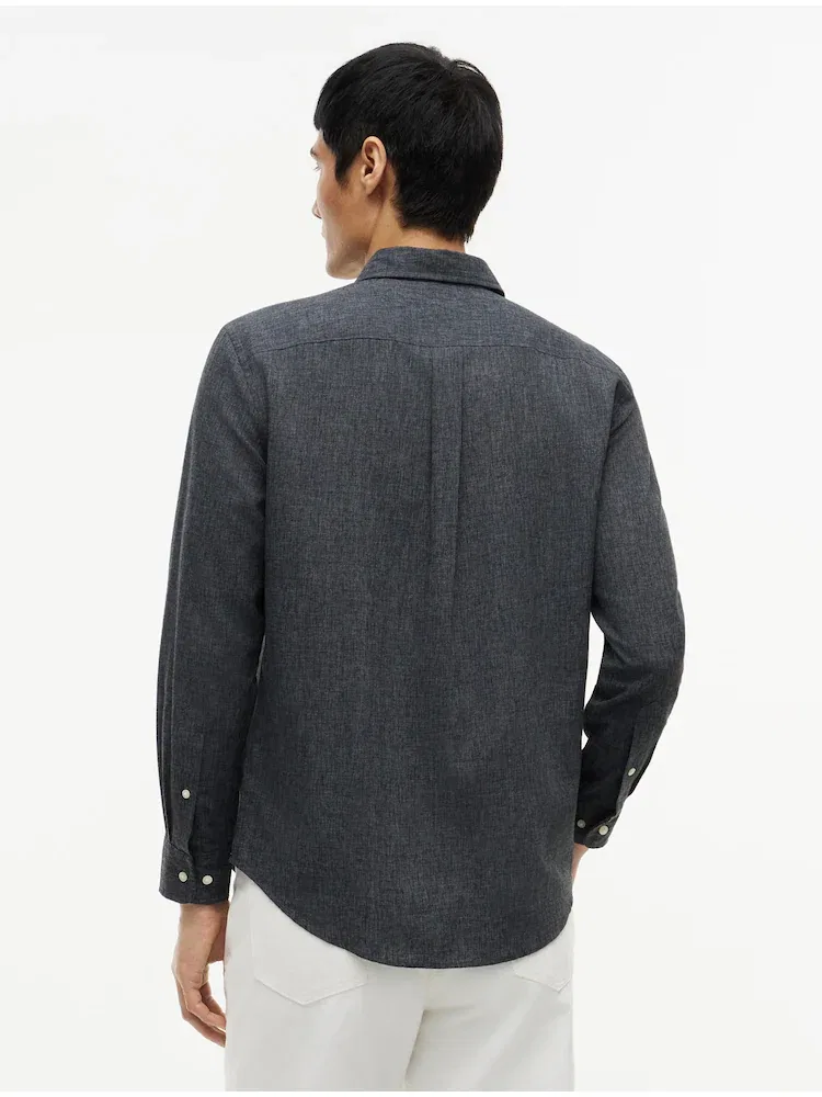Рубашка Regular Fit с вышивкой TOMMY HILFIGER, Black — фото 3