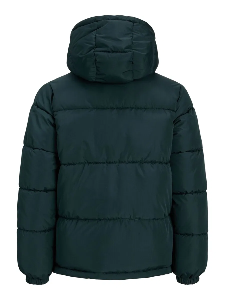 Детская зимняя куртка Jack & Jones Junior темно-зеленого цвета — фото 2
