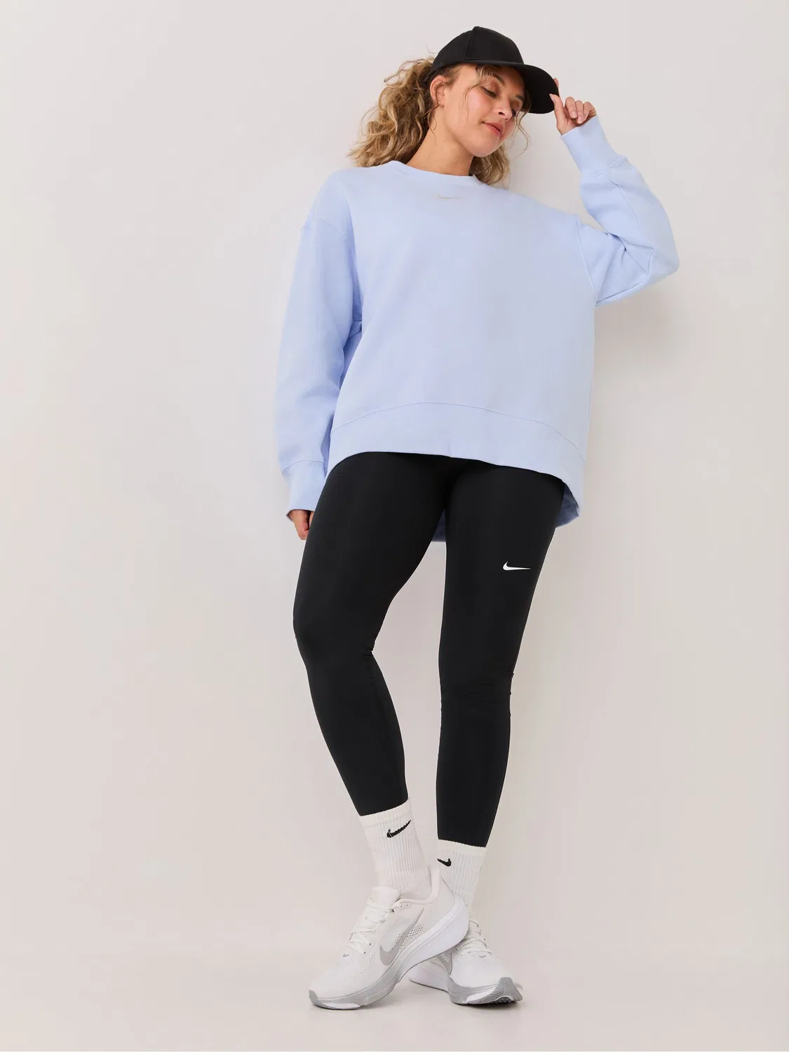 Свитшот оверсайз Nike Sportswear Phoenix Fleece Nike, голубой — фото 2
