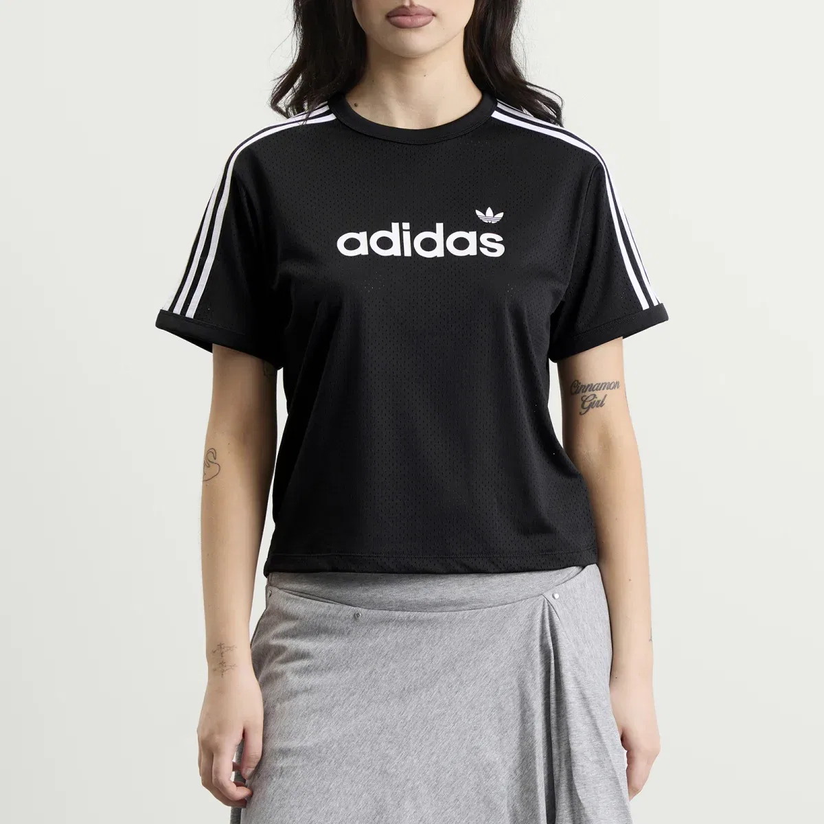 Футболка из сетки Mesh T-shirt Adidas, Black & White — фото 2
