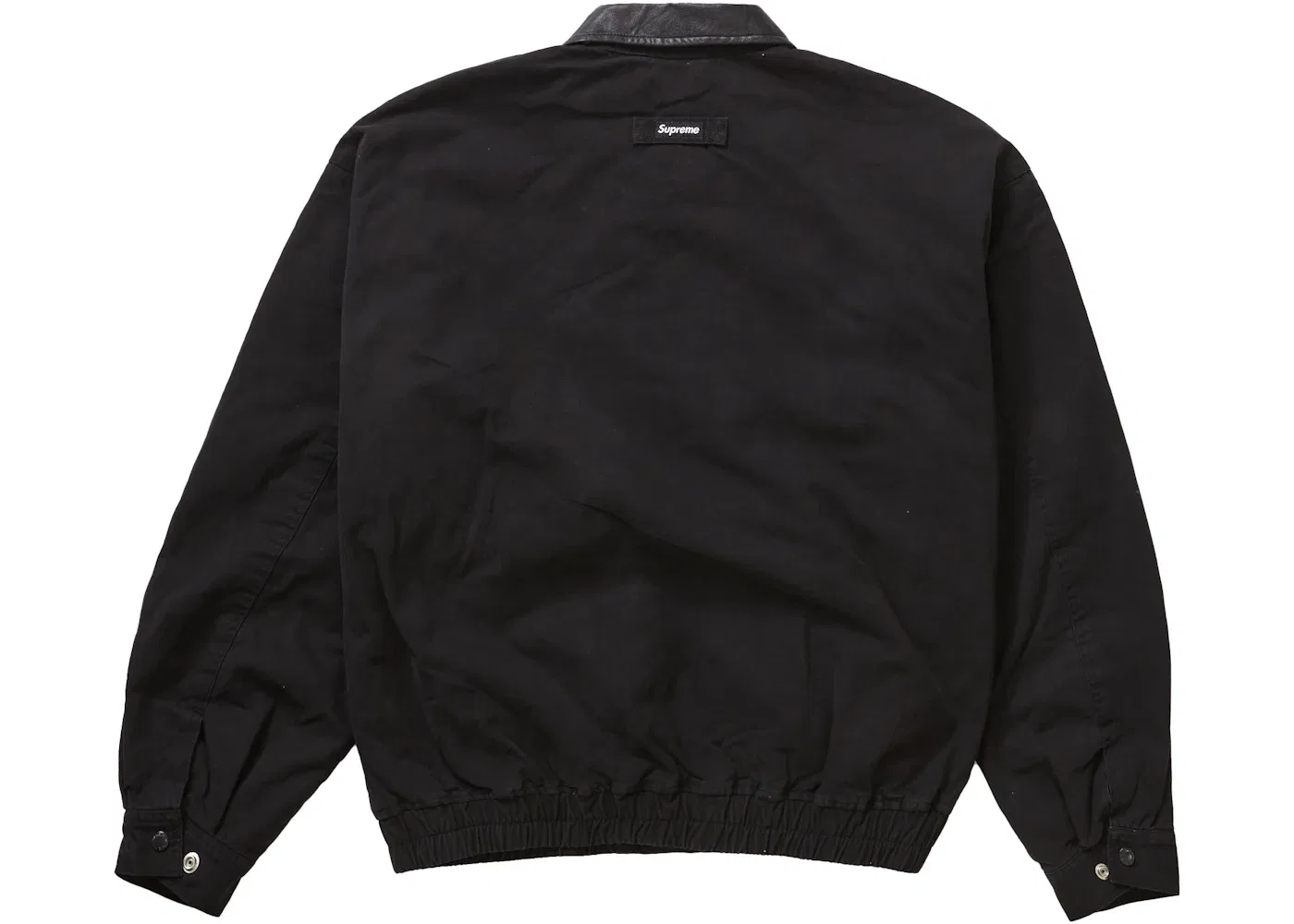 Мужская куртка-утилитарка из кожи Supreme Jacket, Black — фото 3