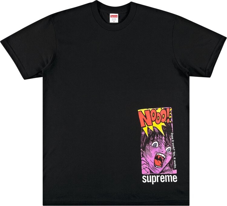 

Футболка Supreme Does It Work Tee 'Black', черный