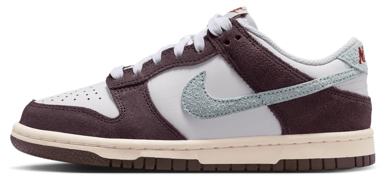 Кроссовки для мальчиков Dunk Low SE 1 Nike, цвет White/Glacier Blue/Burgundy Ash — фото 2