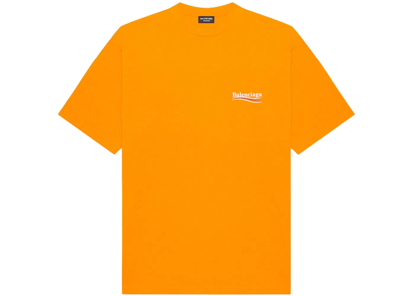 Унисекс футболка с принтом Political Campaign Large Fit Balenciaga, Fluo Orange