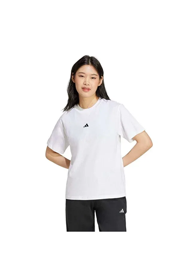 Женская футболка хлопковая Adidas, White