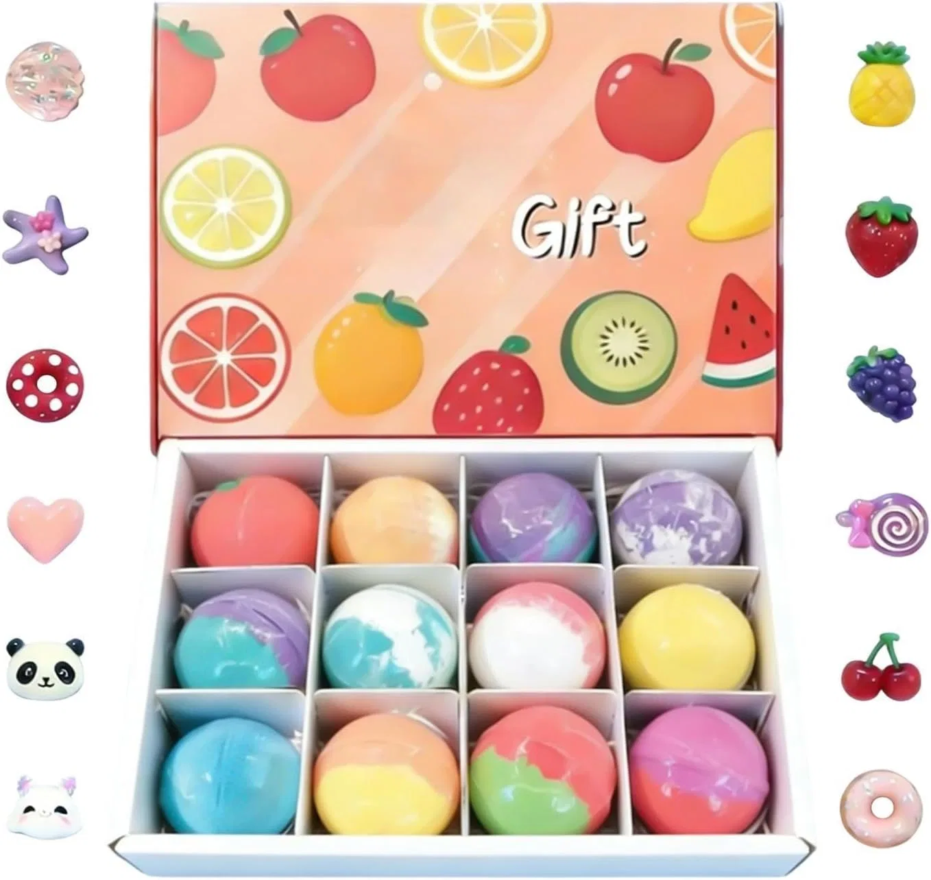 Бомбочка для ванны с игрушкой внутри, 12 шт, 5.3x5.3 см, 60 г Genérico